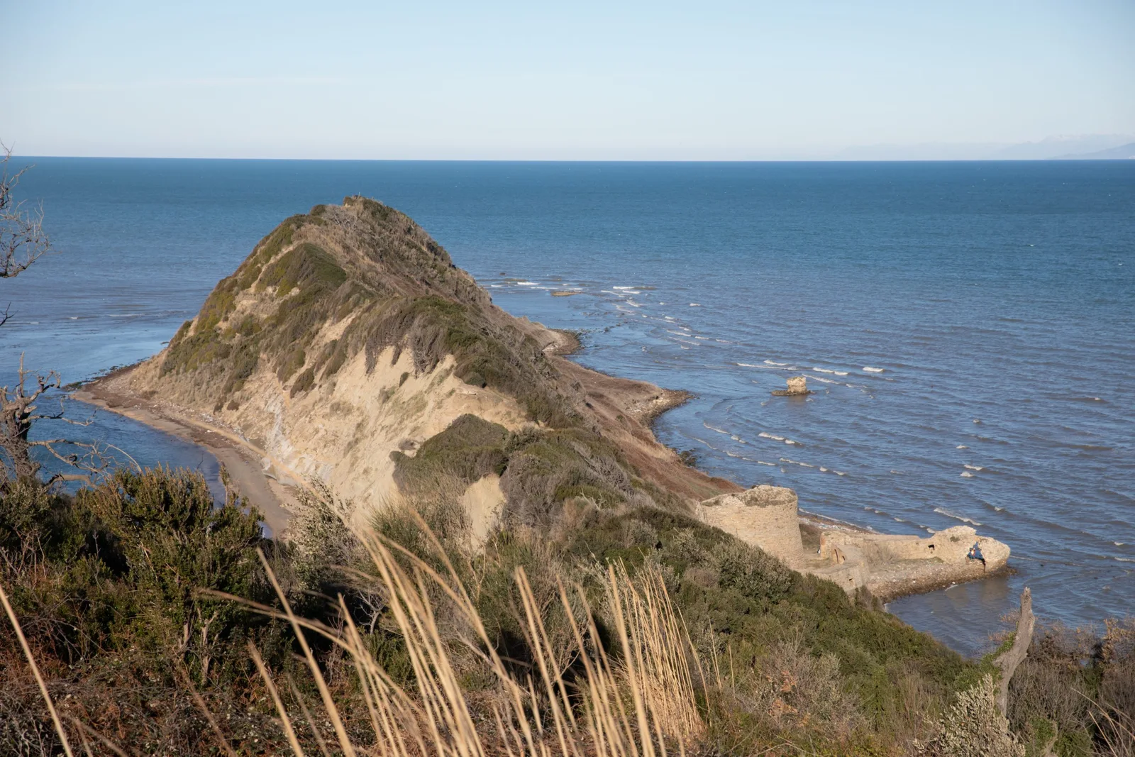 The coastline of Cape Rodon
